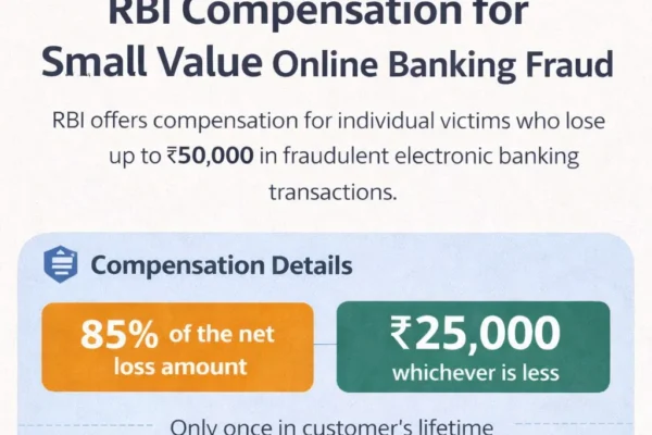 Good News! Banks will provide compensation upto Rs.25,000 to Customers for Digital Frauds