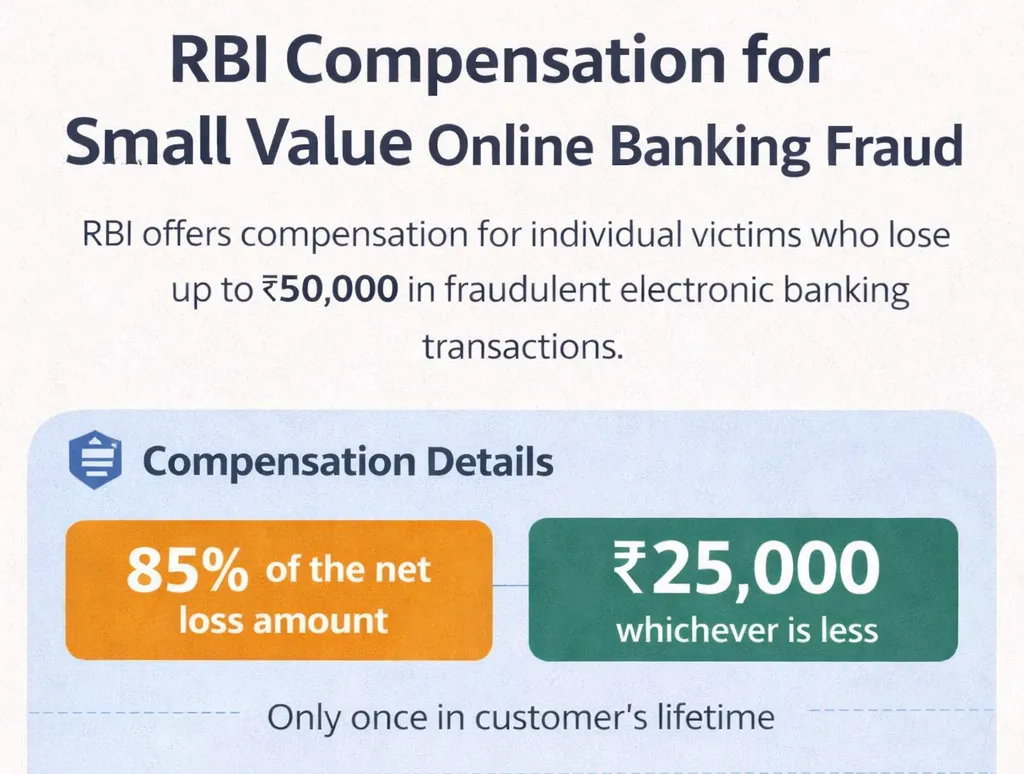 Good News! Banks will provide compensation upto Rs.25,000 to Customers for Digital Frauds