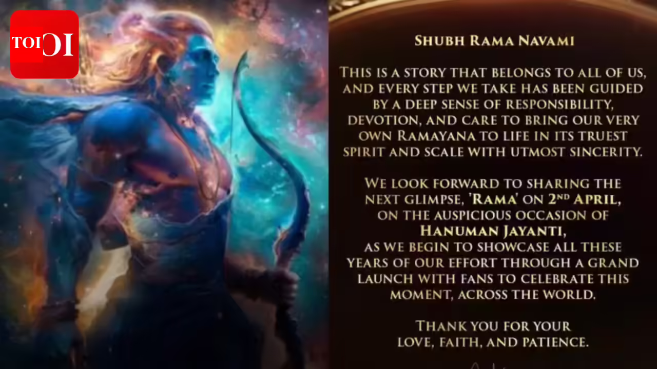 ‘Ramayana’: Ranbir Kapoor’s FIRST LOOK as Lord Ram to be unveiled on Hanuman Jayanti, Producer﻿ confirms﻿﻿ |