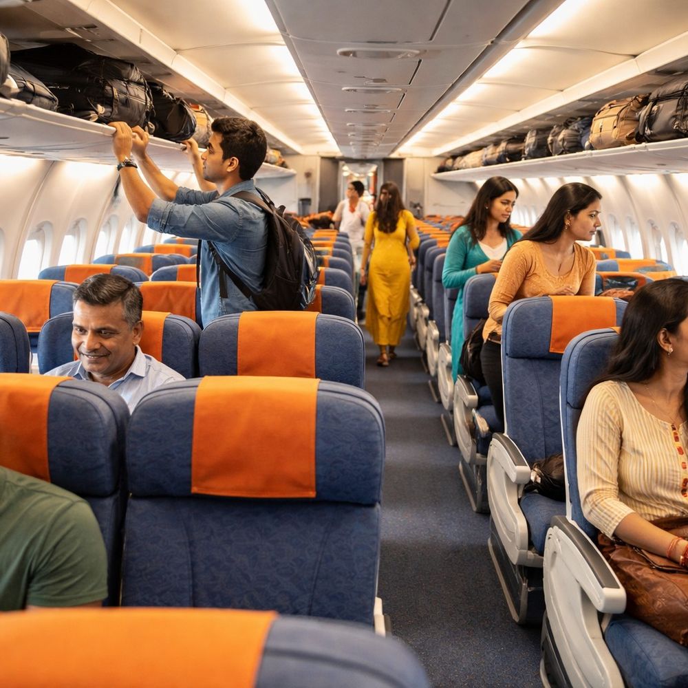 फ्लाइट सीटों पर एक्स्ट्रा-चार्ज न लगाने के फैसले का विरोध:एयरलाइंस बोलीं-मजबूरन किराया बढ़ाना पड़ेगा; केंद्र का आदेश- 60% सीटें बिना एक्स्ट्रा चार्ज के बुक होंगी