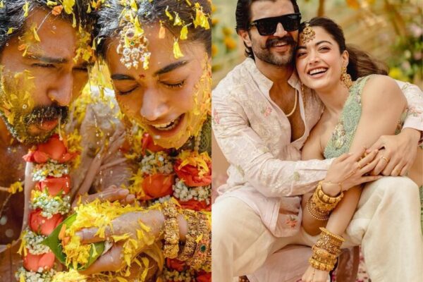 हल्दी के रंग में रंगे रश्मिका मंदाना-विजय देवरकोंडा, शादी की अनसीन तस्वीरें वायरल, खिलखिलाती नजर आईं ‘श्रीवल्ली’