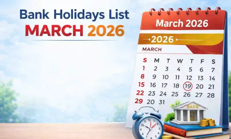 Bank Holidays List March 2026, Check Official holidays as per RBI