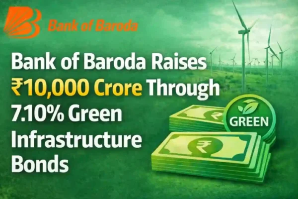 Bank of Baroda Raises Rs.10,000 Crore via 7.10% Green Infrastructure Bonds, 15 Investors Allotted