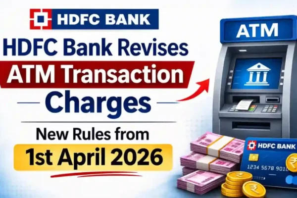 HDFC Bank Revises ATM Transaction Charges, New Rules from 1st April 2026