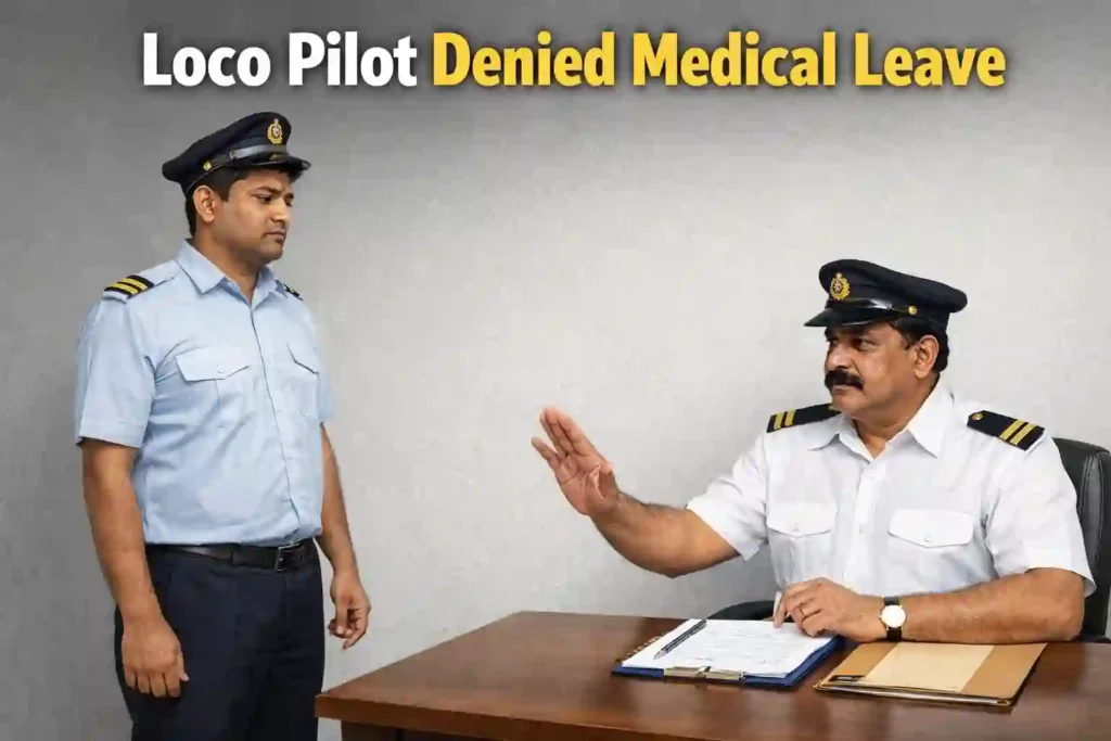 Loco Pilot Undresses Before Senior Officer After Being Denied Medical Leave Loco Pilot Undresses Before Senior Officer After Being Denied Medical Leave