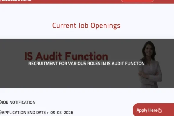 South Indian Bank IS Audit Recruitment 2026 Notification PDF Out, Apply Now!!