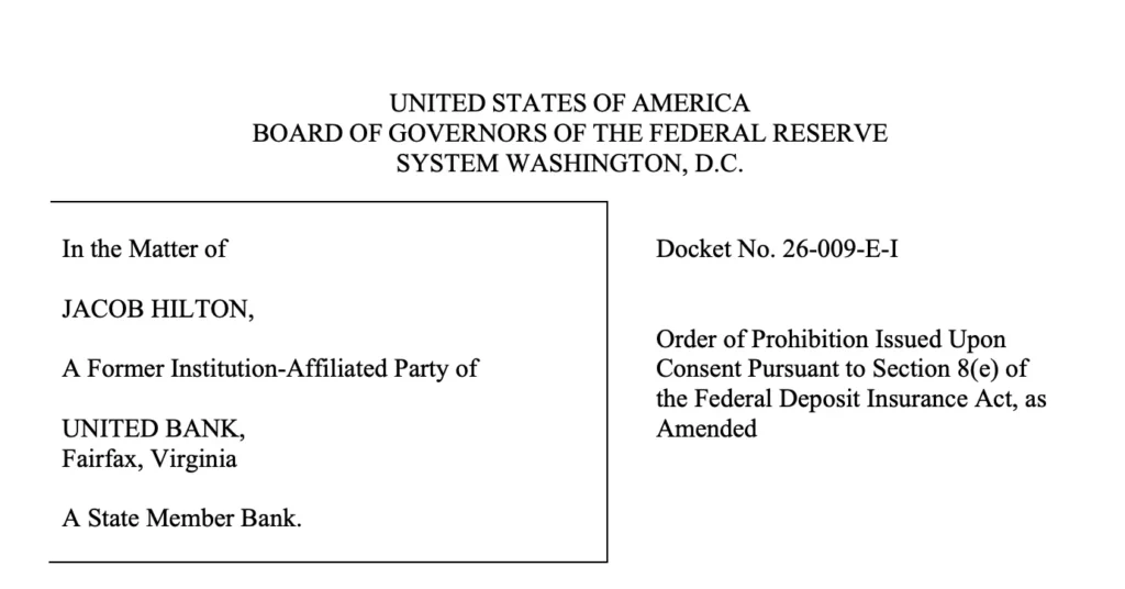 US takes enforcement actions against Two Bank Employees