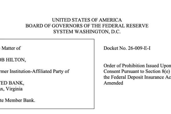 US takes enforcement actions against Two Bank Employees