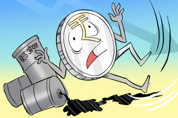 Indian Rupee Falls 11% vs Dollar; Oil Price Hike Impact