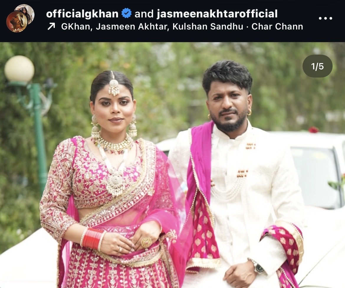 G Khan Confuses Fans With Jasmin Akhtar Photo