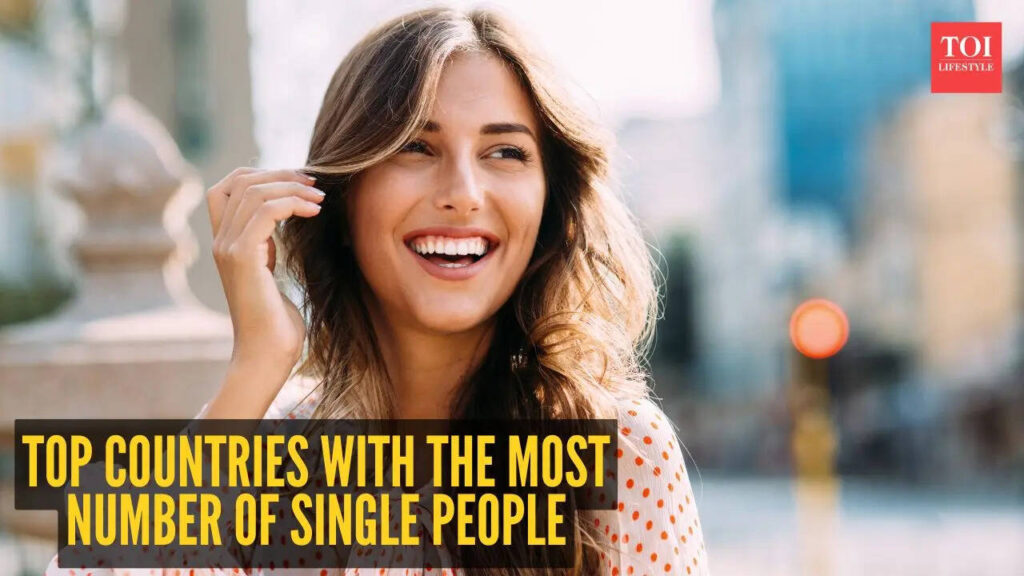 Top 5 countries with the most number of single people