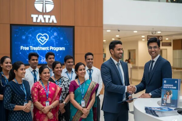 jharkhand government launches employee health insurance scheme with coverage up to 10 lakh tata aig mou details