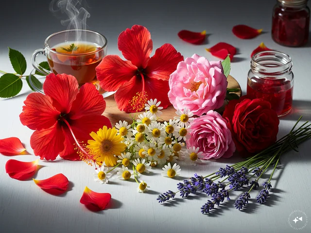 खाने योग्य फूल गुड़हल गुलाब कैमोमाइल के हेल्थ फायदे