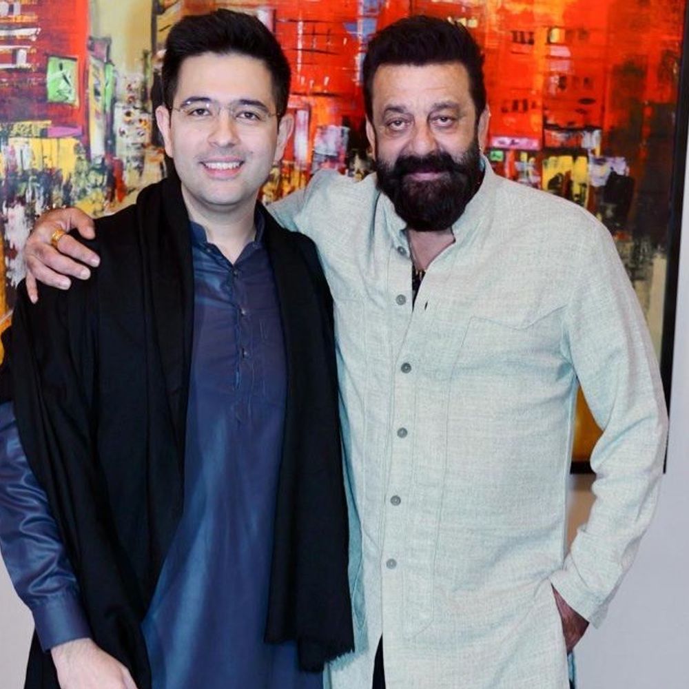 राघव चड्ढा ने संजय दत्त की तारीफ की:कहा- धुरंधर के लिए आपको बहुत प्यार मिला; संजय को मेहमाननवाजी के लिए घर बुलाया