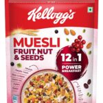 Kellogg’s Muesli Fruit Nut & Seeds | 12 In 1 Power Breakfast | No Maida No Palm Oil | India’s No 1 Muesli | 750g | Super Saver Pack with Ziplock
