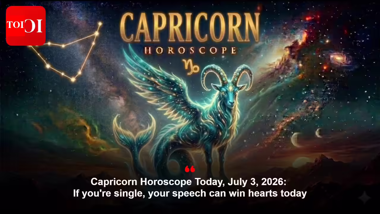 Capricorn Horoscope Today, July 3, 2026: If you’re single, your speech can win hearts today