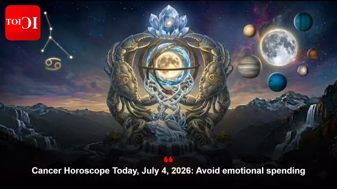 Cancer Horoscope Today, July 4, 2026: Avoid emotional spending