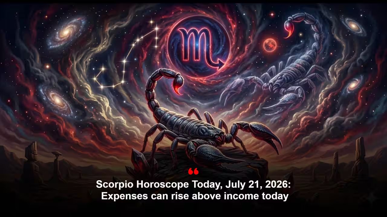 Scorpio Horoscope Today, July 21, 2026: Expenses can rise above income today 1784586501 Photo