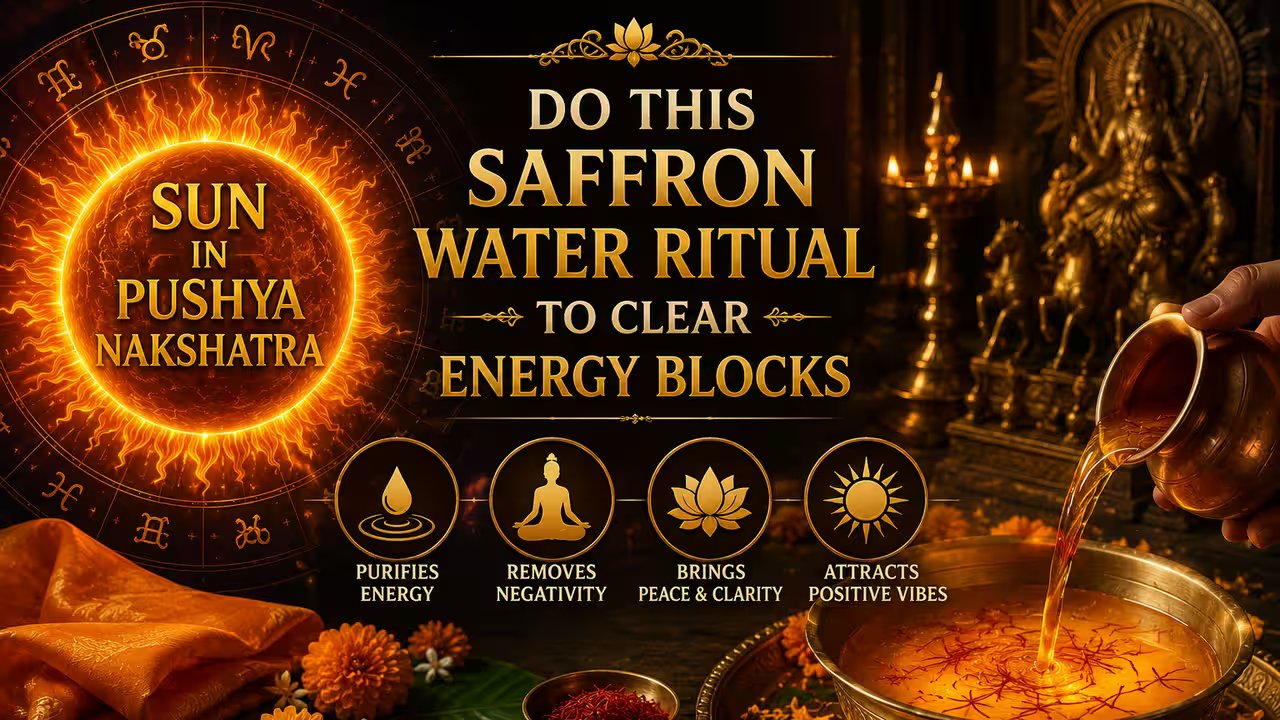 Sun In Pushya Nakshatra 2026: Do This Saffron Water Ritual To Clear Energy Blocks 1784645556 Photo
